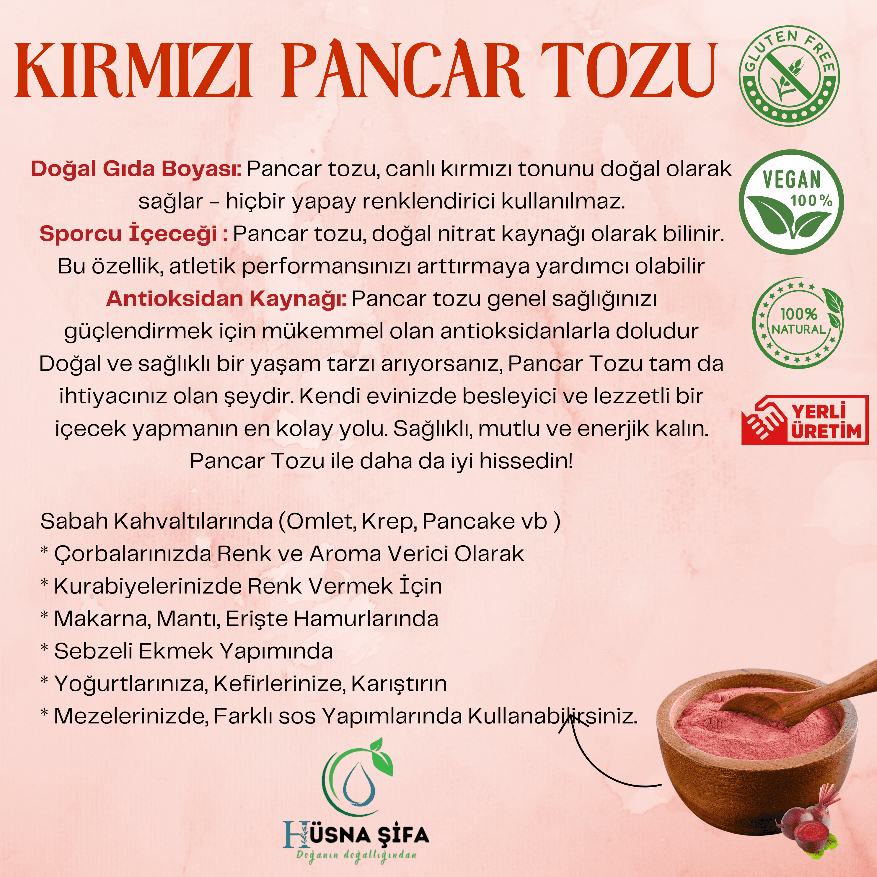 Kırmızı Pancar Tozu 150 gram