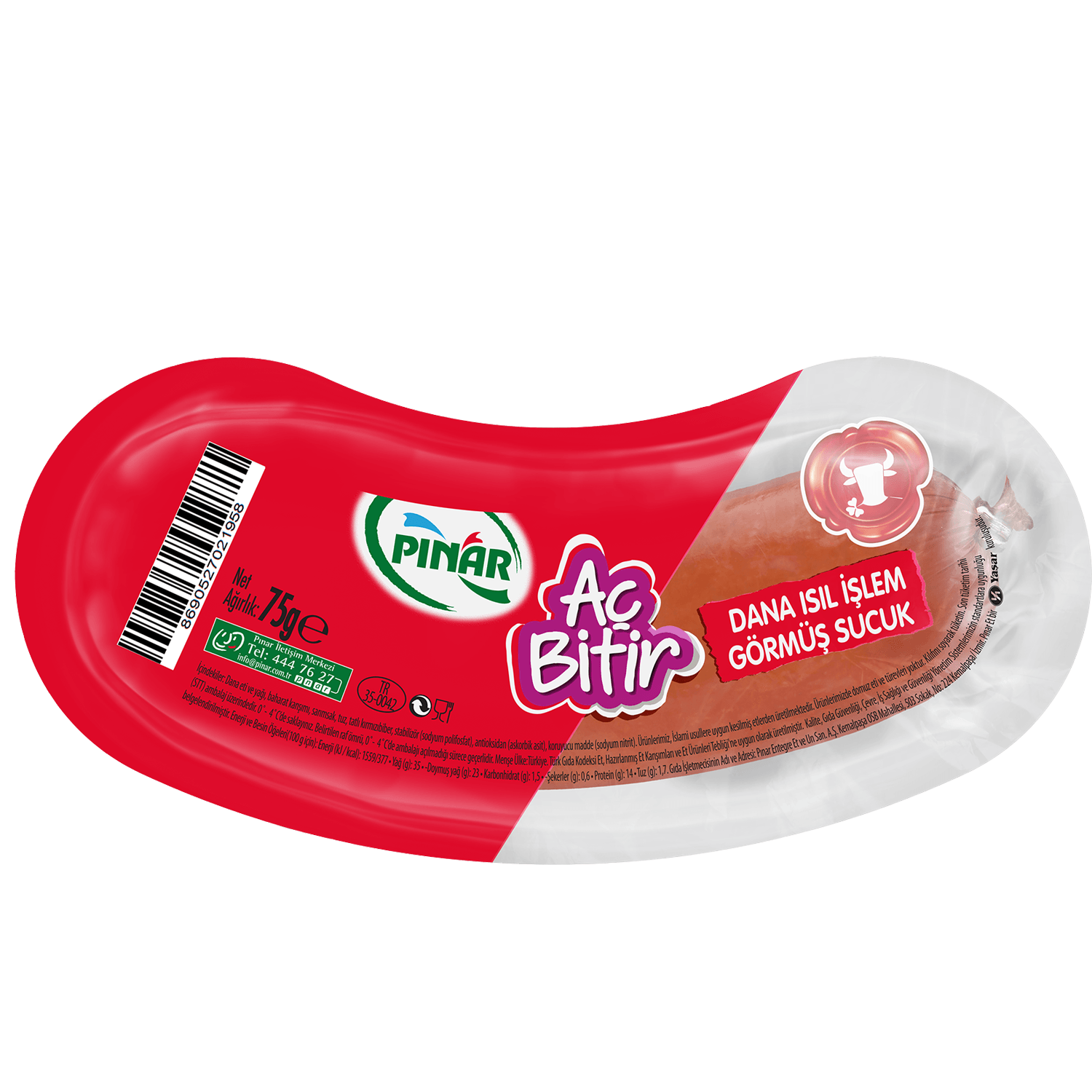 Pınar Sucuk Aç Bitir 75 gr