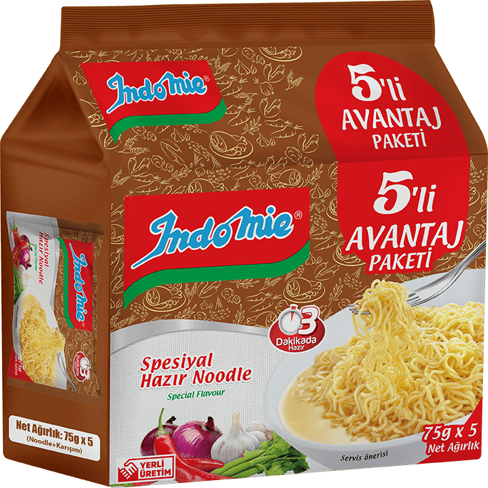 ŞİFRELİ PAKET INDOMIE SPESIYAL NOODLE 75 GR X 5 X 40 ADET