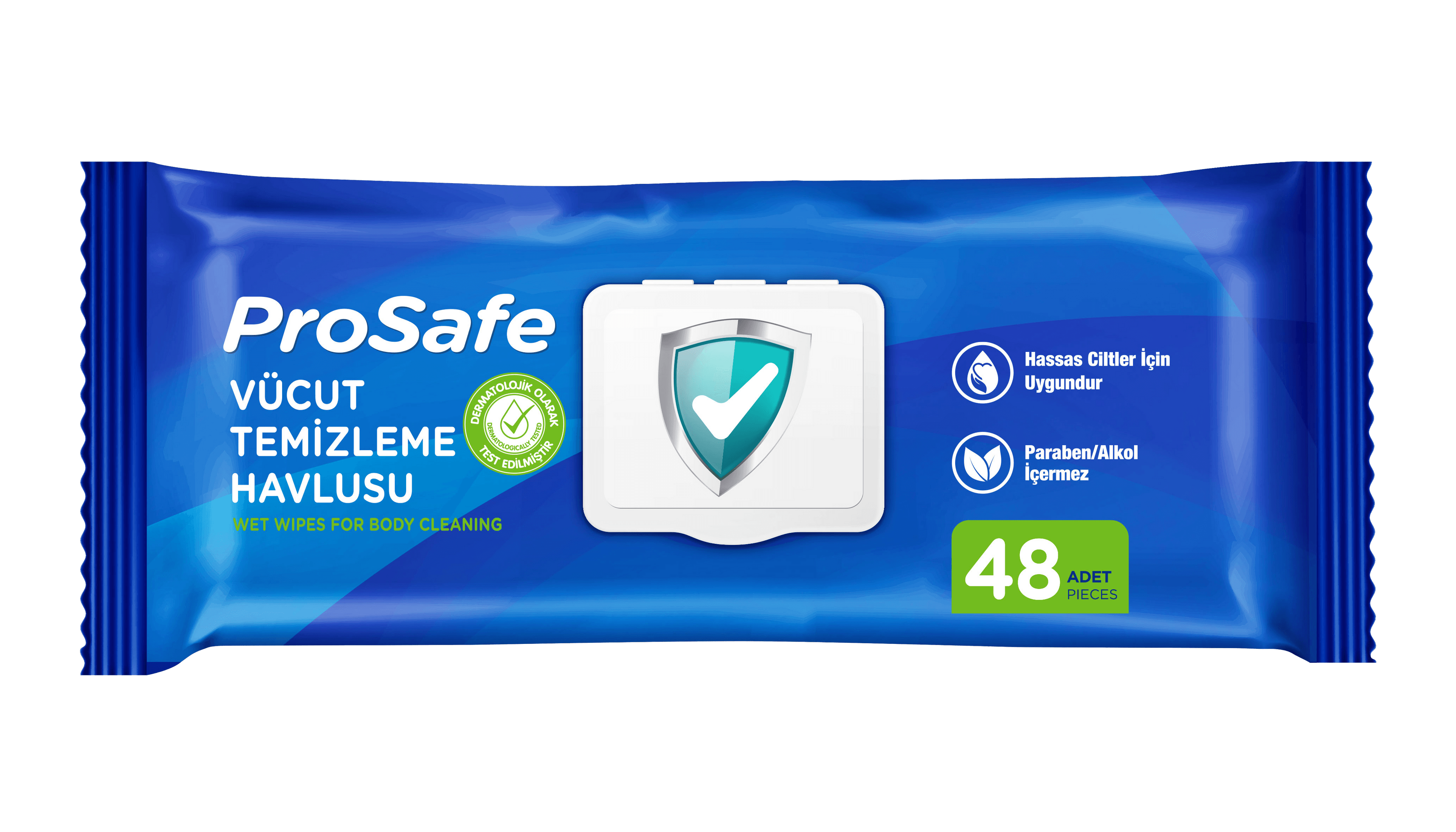 Prosafe Adult Wet Wipes (Vücut Temizleme Havlusu) 48*12