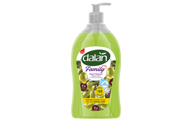 Dalan Family Sıvı Sabun (650 ml) 12 Zeytin Mucizesi