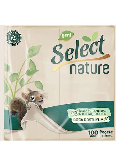 Select Nature Garson Peçete 100'lü 1/8 Katlama