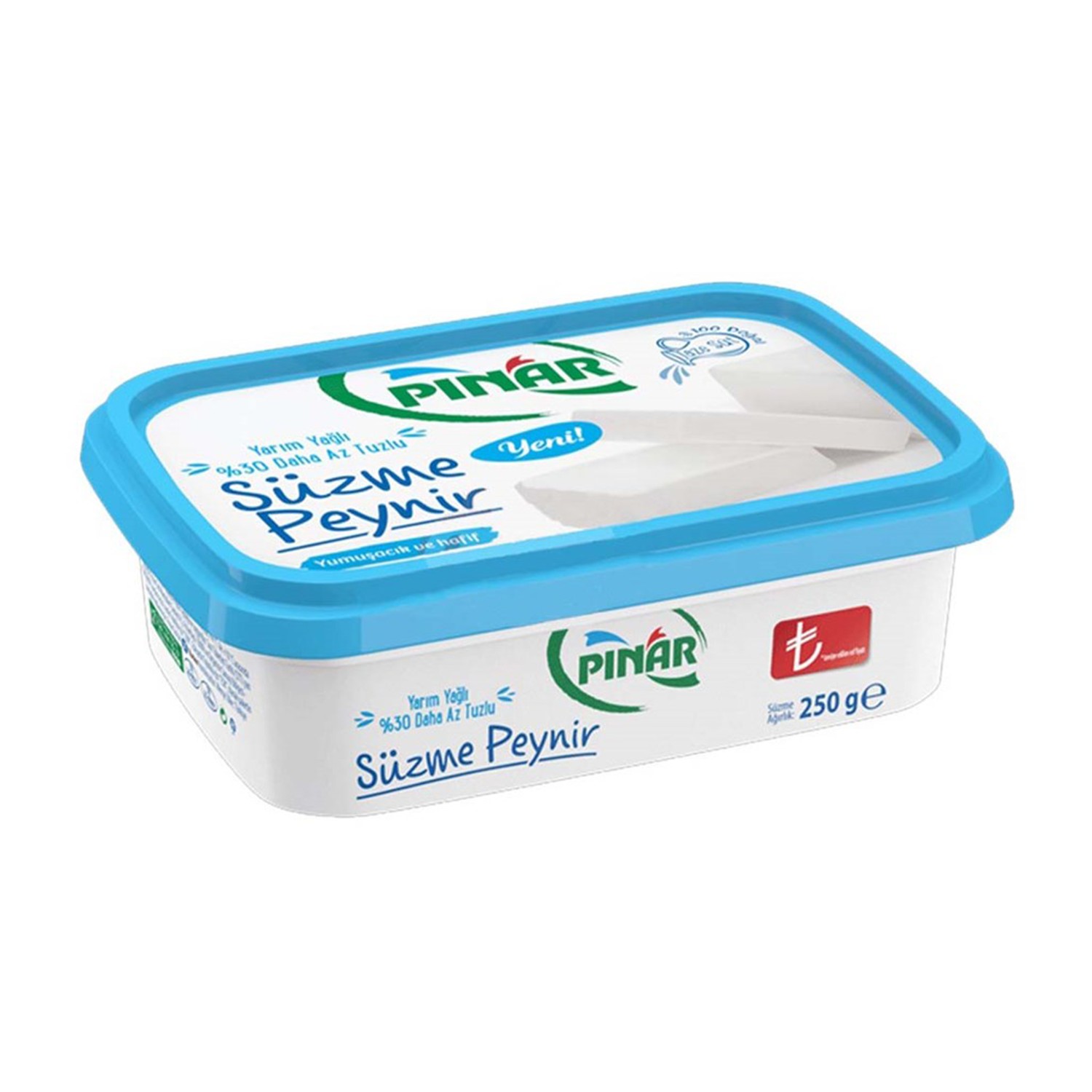 Pınar Süzme Peynir Yarım Yağlı 250 gr Fiyat Etiketli