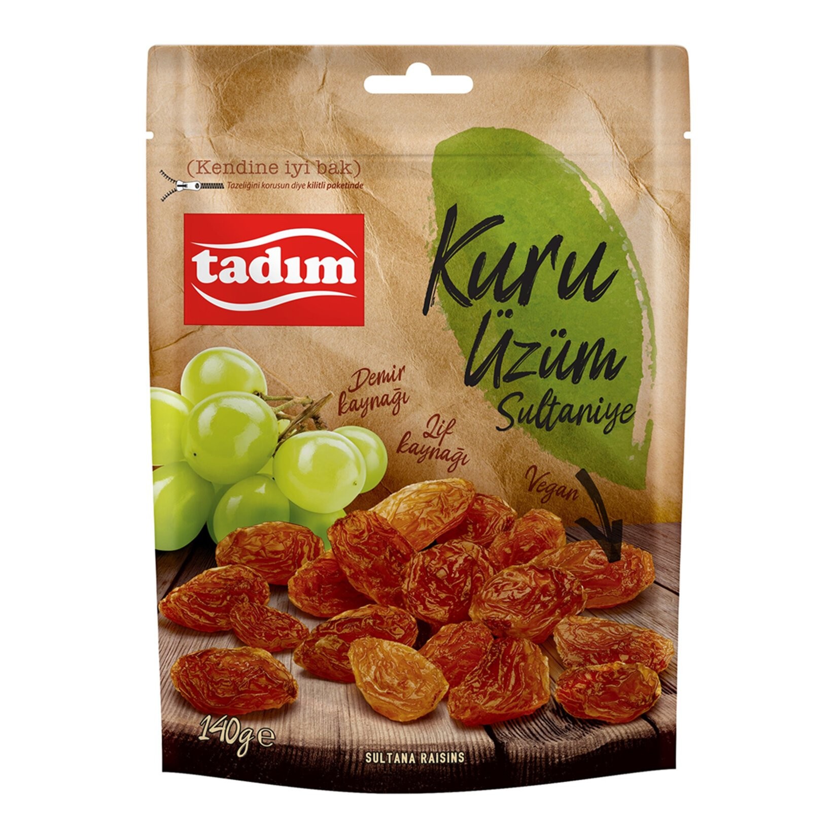 Tadım Sultaniye Kuru Üzüm 140 Gr
