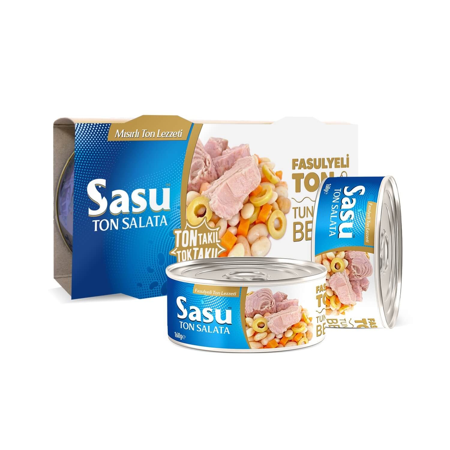 Sasu Ton Balığı Konserve (Fasulyeli) 160 Gr