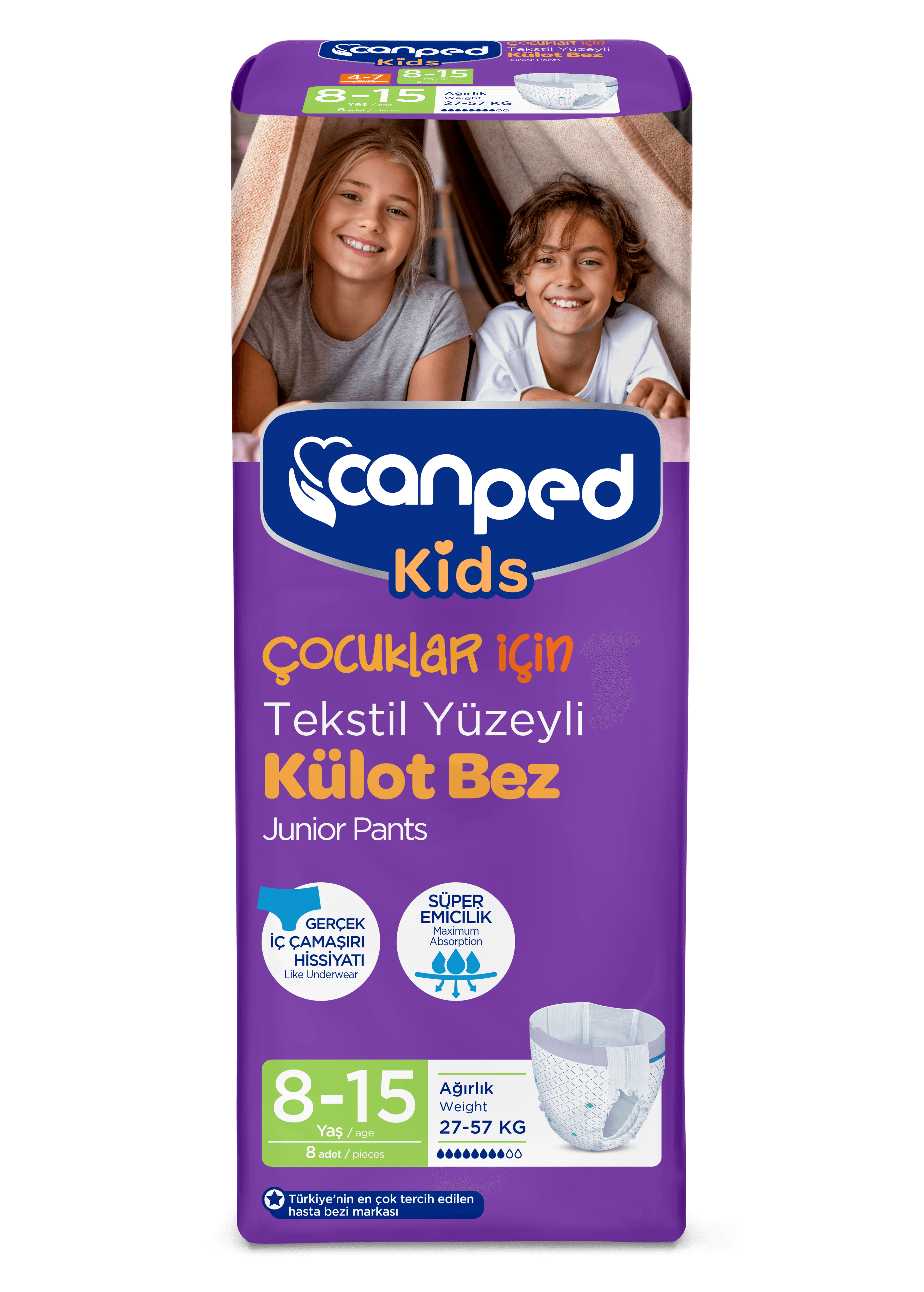 Canped Kids Pans 8*15 Yaş