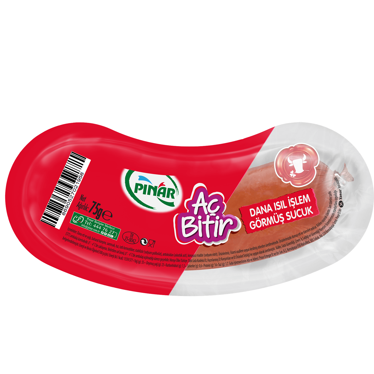 Pınar Sucuk Hindi Aç Bitir 75 Gr