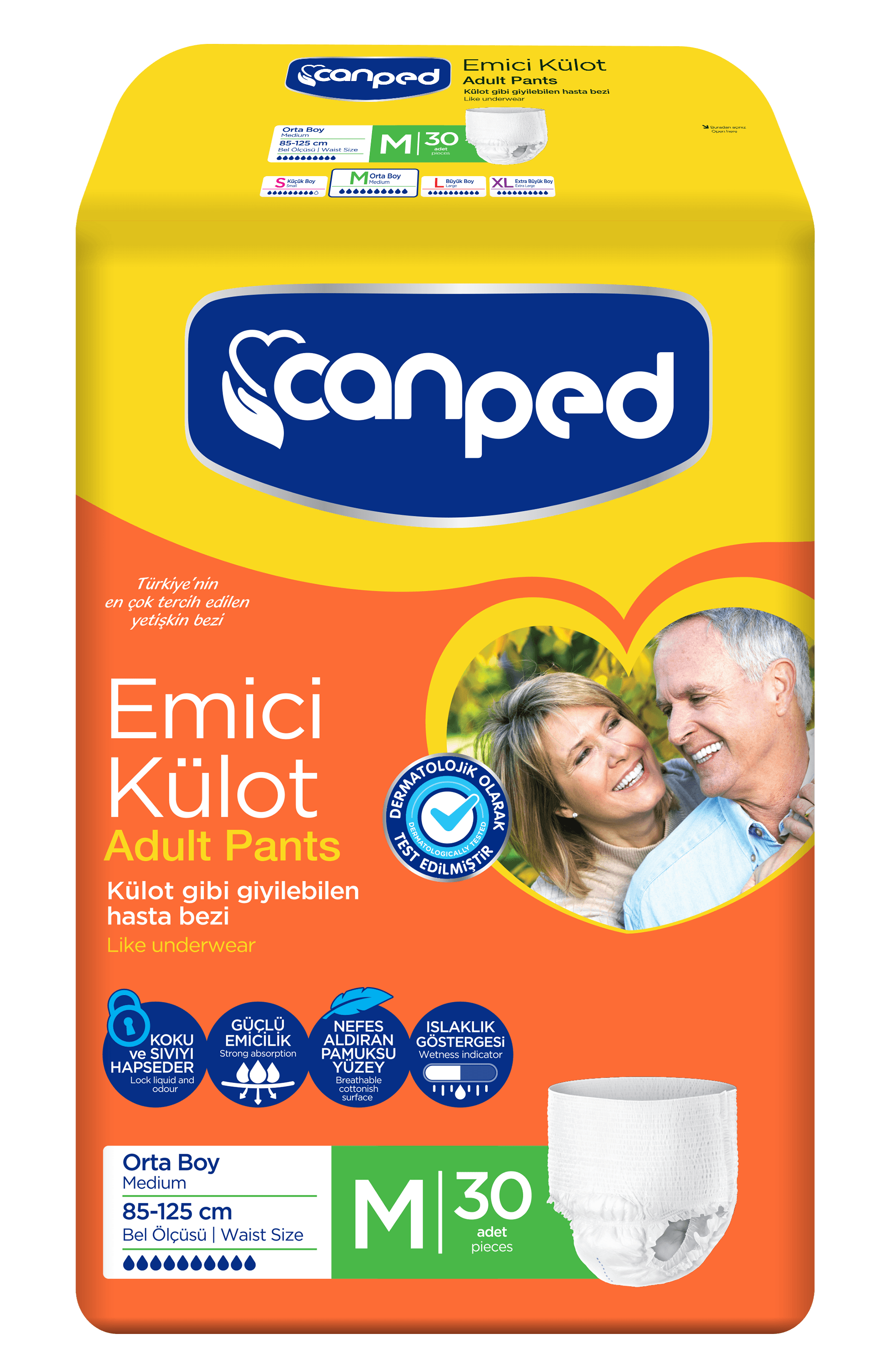 Canped Emici Külot Medium'30'lu