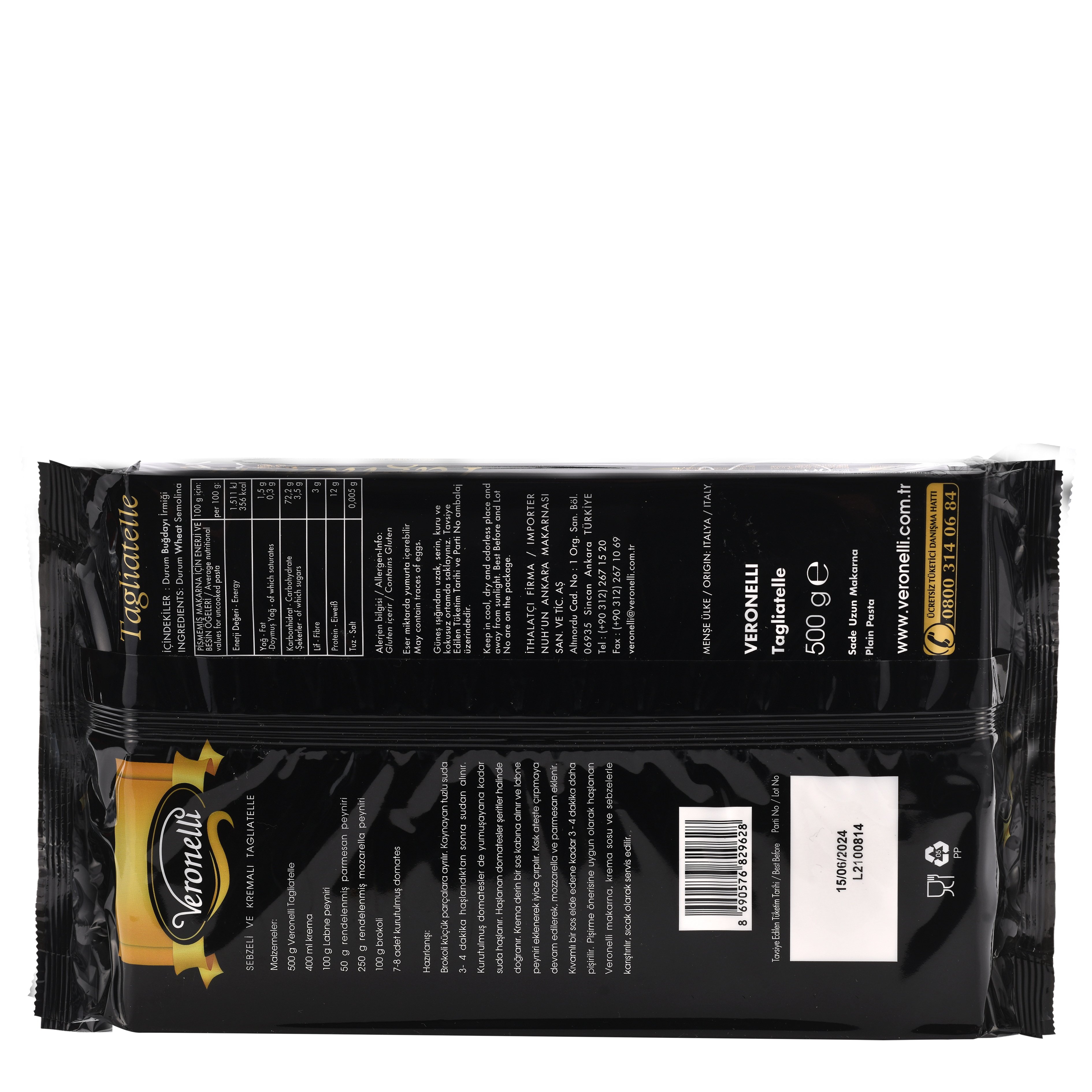 Veronelli Tagliatelle Lüx 500 gr