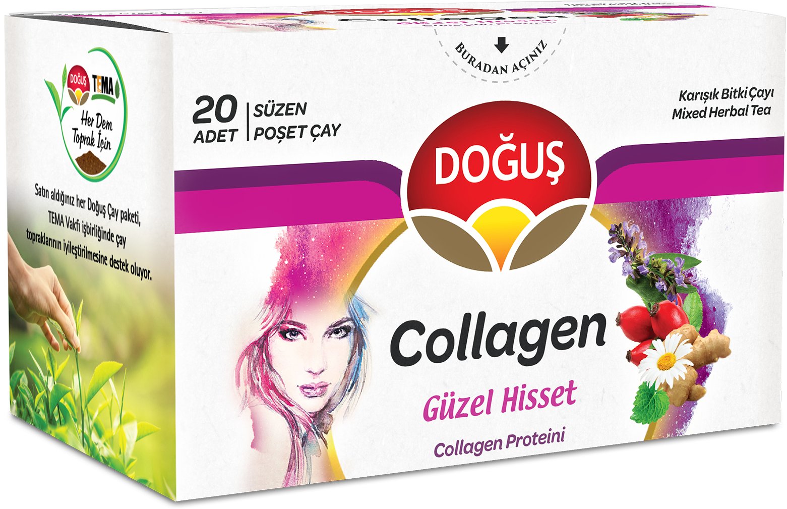 Doğuş Collagen Çay Süzen Poşet 20X1,5 Gr