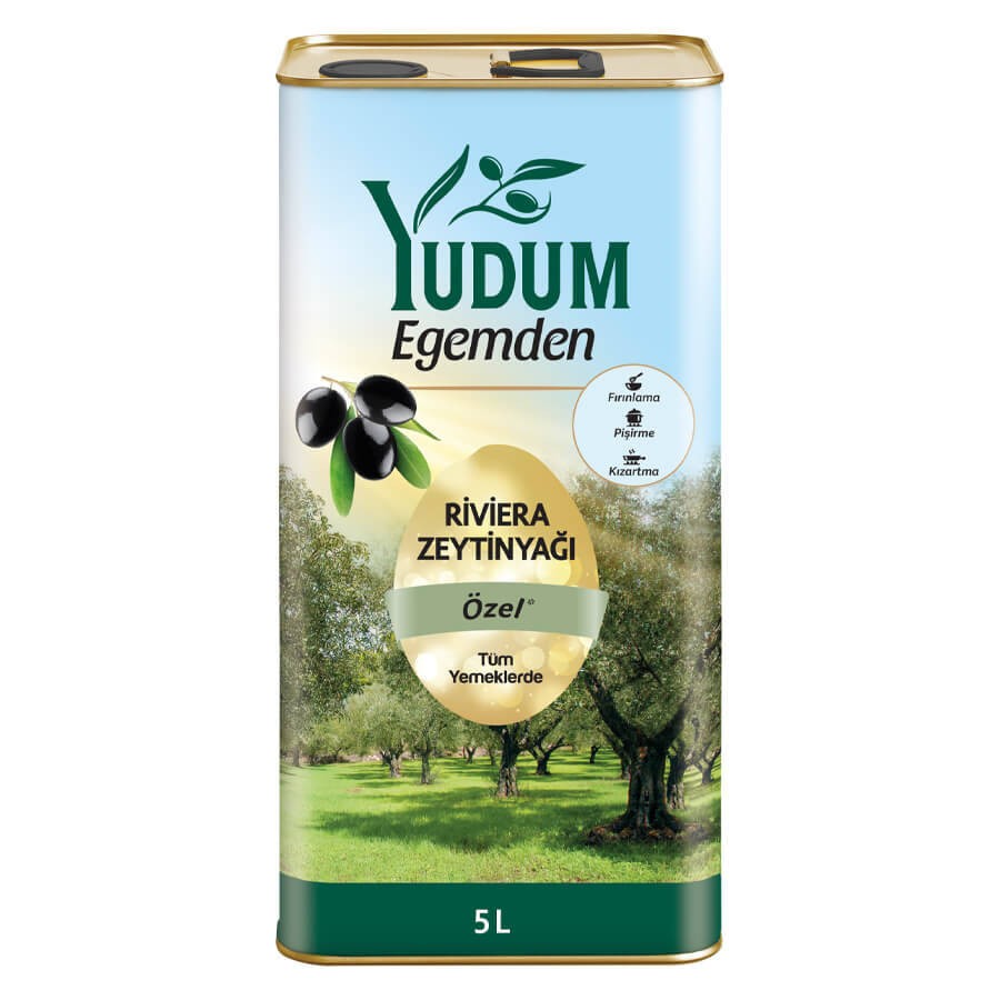 Yudum Egemden 5 Lt  Teneke Riviera Zeytinyağı