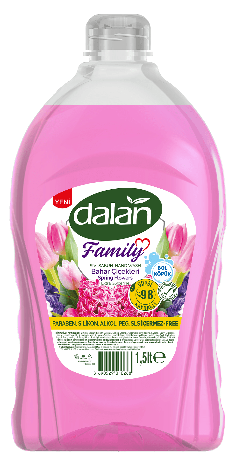 Dalan Family Sıvı Sabun (1.5 Lt) Bahar Çiçekleri