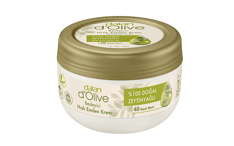 Dalan D Olive Kavanoz Krem 300 ml 4 Adet Zeytinyağlı