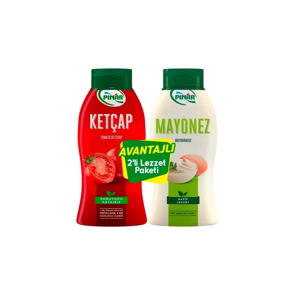 Pınar Ketçap 600 gr + Mayonez 500 gr (%50 Az Yağlı)