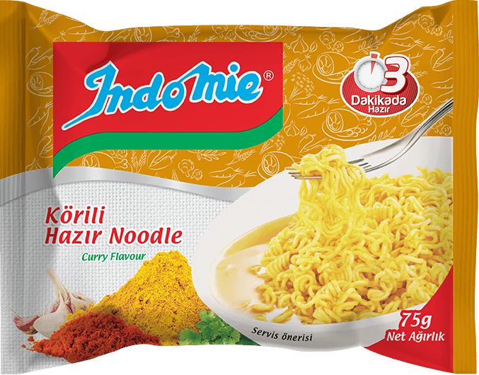 ŞİFRELİ PAKET INDOMIE KÖRİ ÇEŞNİLİ NOODLE 75 GR X 40