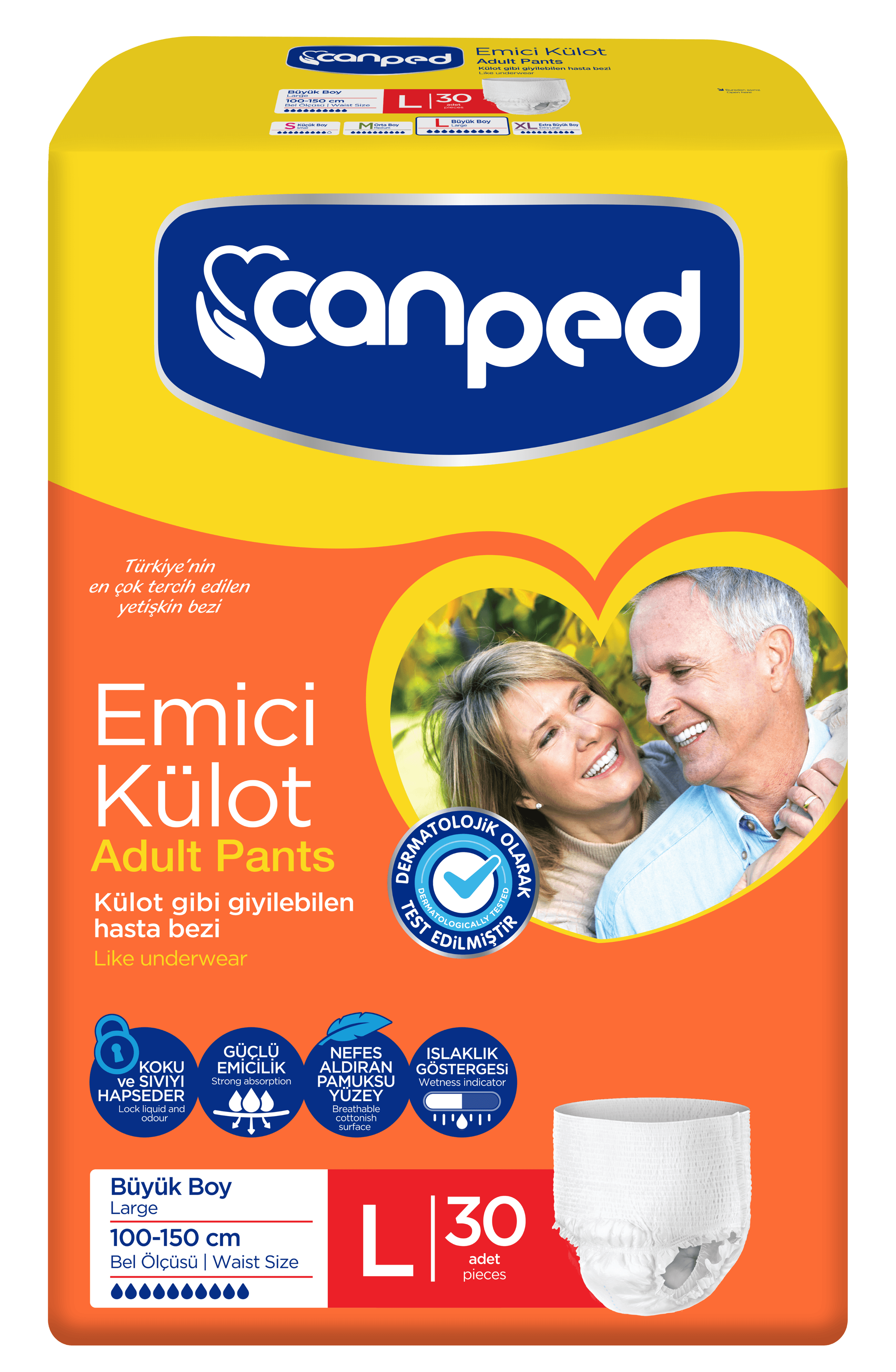 Canped Emici Külot Large 30'lu