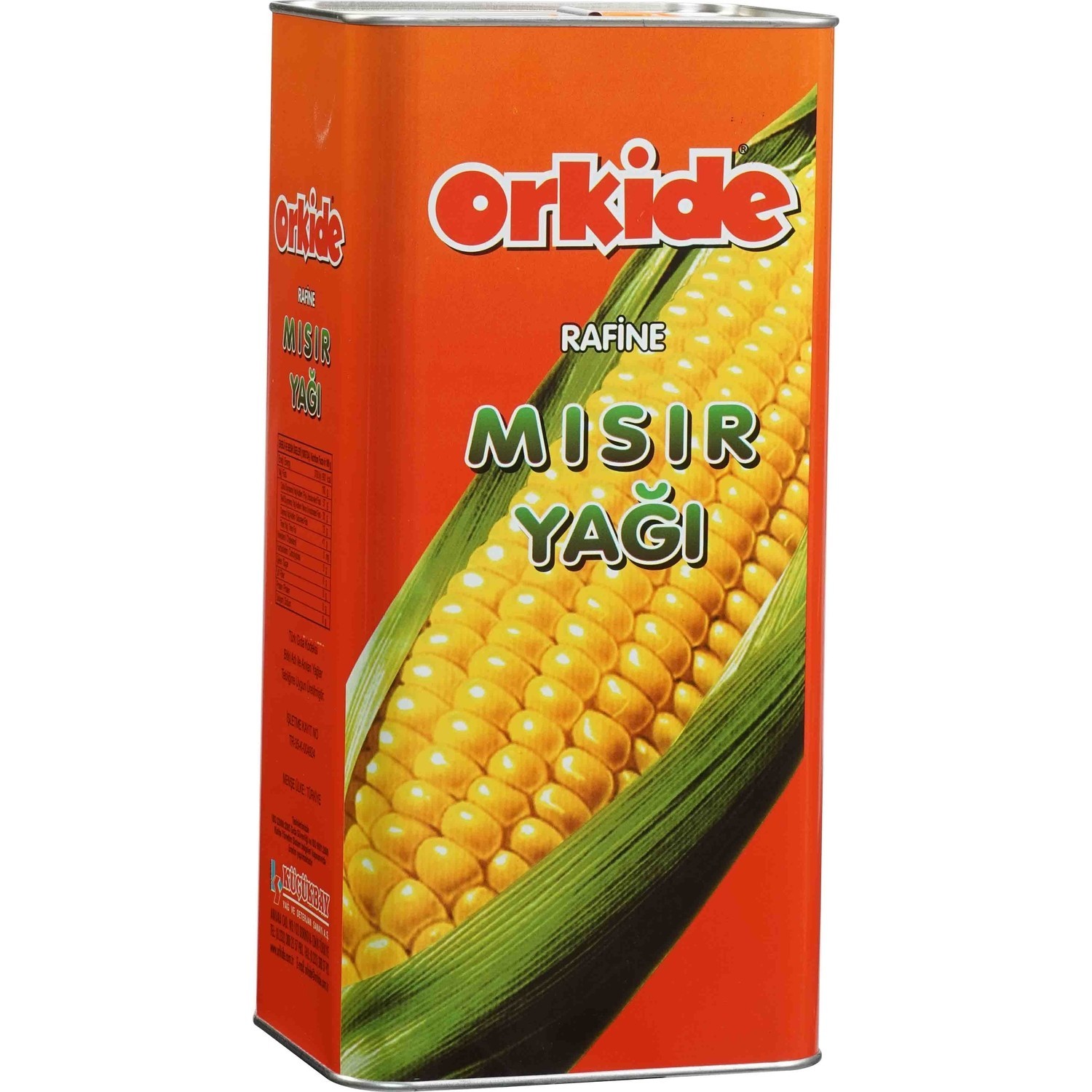 Orkide Mısırözü Yağı 5 Lt Teneke