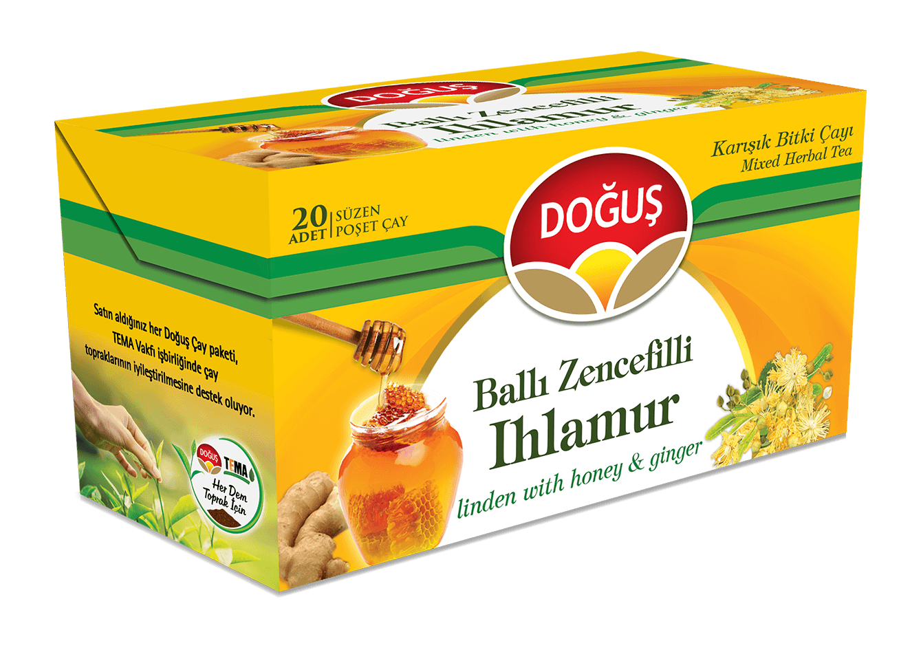 Doğuş Ballı Zencefilli Ihlamur Çayı 20X1,5 Gr