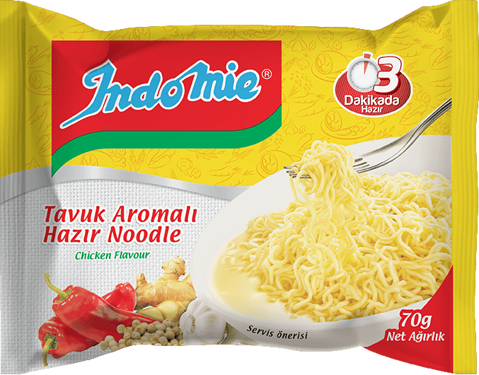 ŞİFRELİ PAKET INDOMIE TAVUK ÇEŞNİLİ NOODLE 70 GR X 40