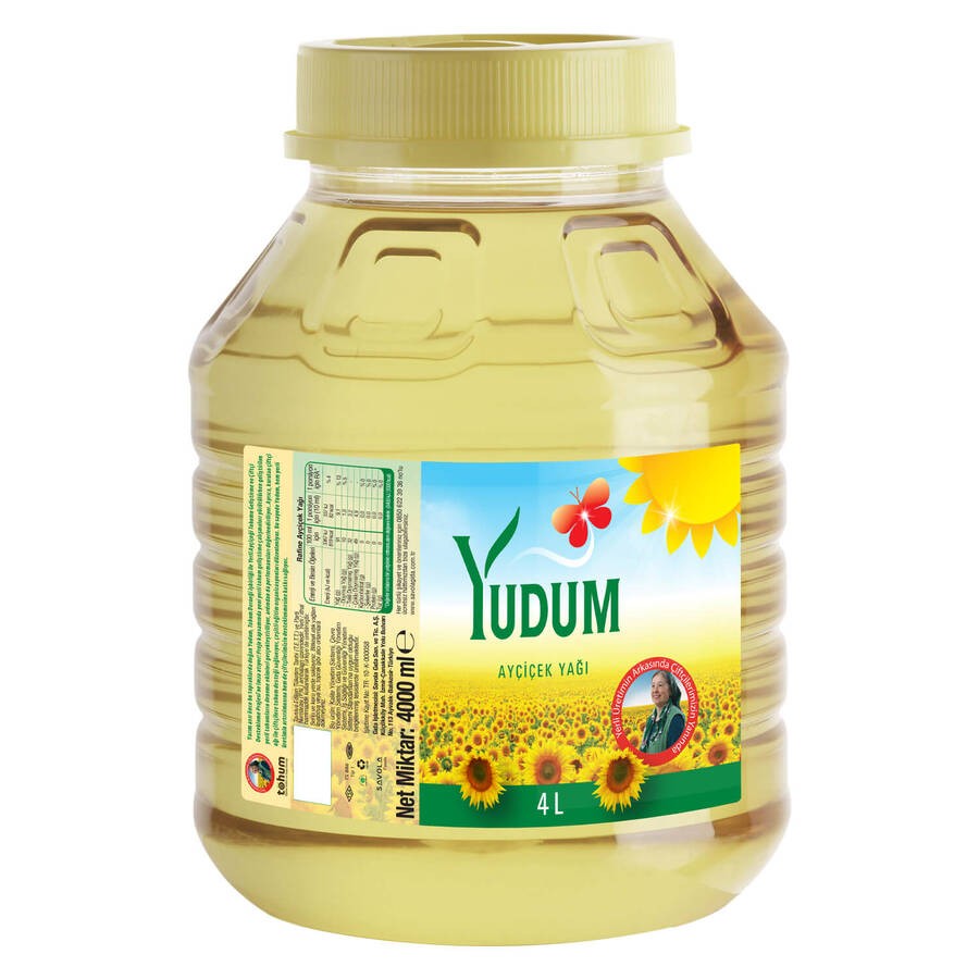 Yudum Ayiçiçek Yağı 4 Lt Yuvarlak Pet