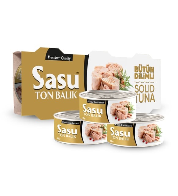 Sasu Sade Ton Balığı Konserve 80 gr * 3 Adet