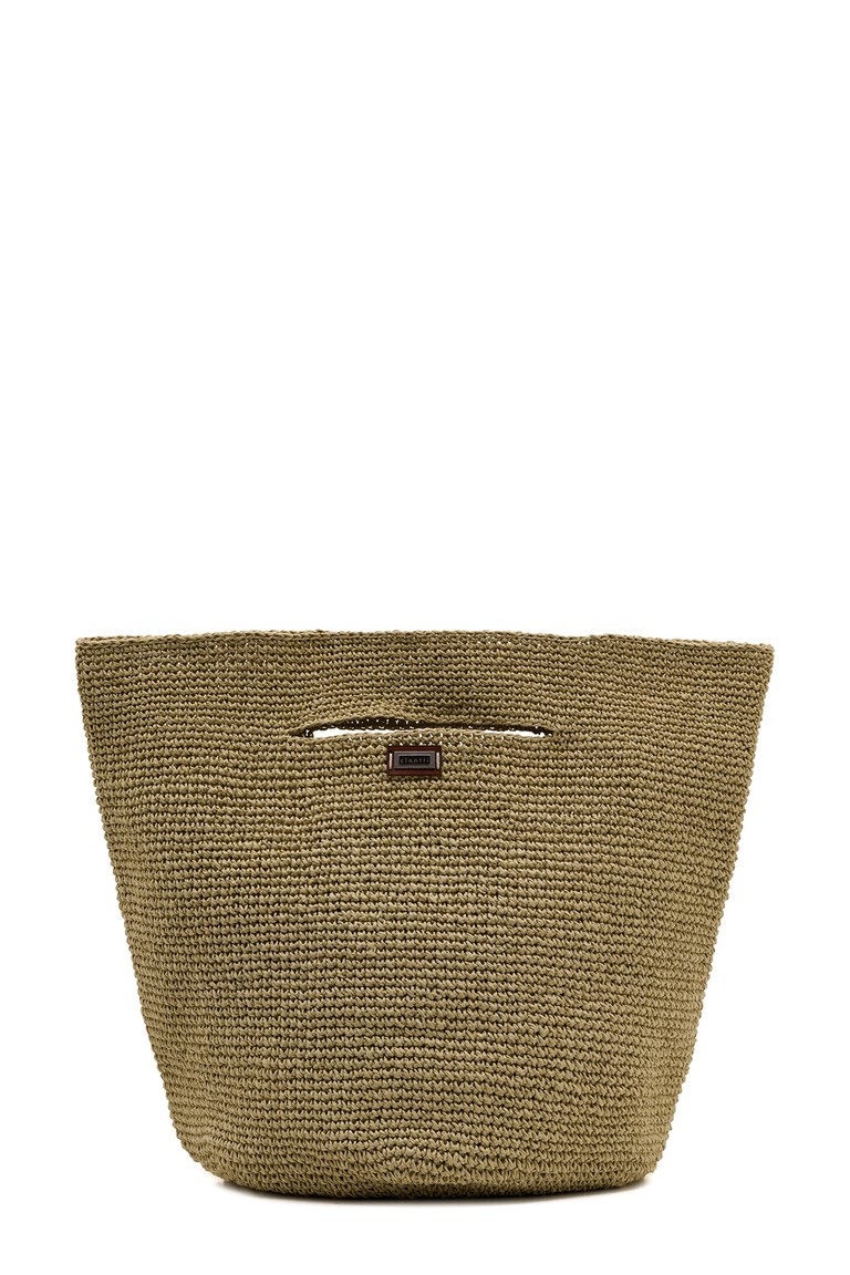 Sack Hand-Knitted Paper - Krem