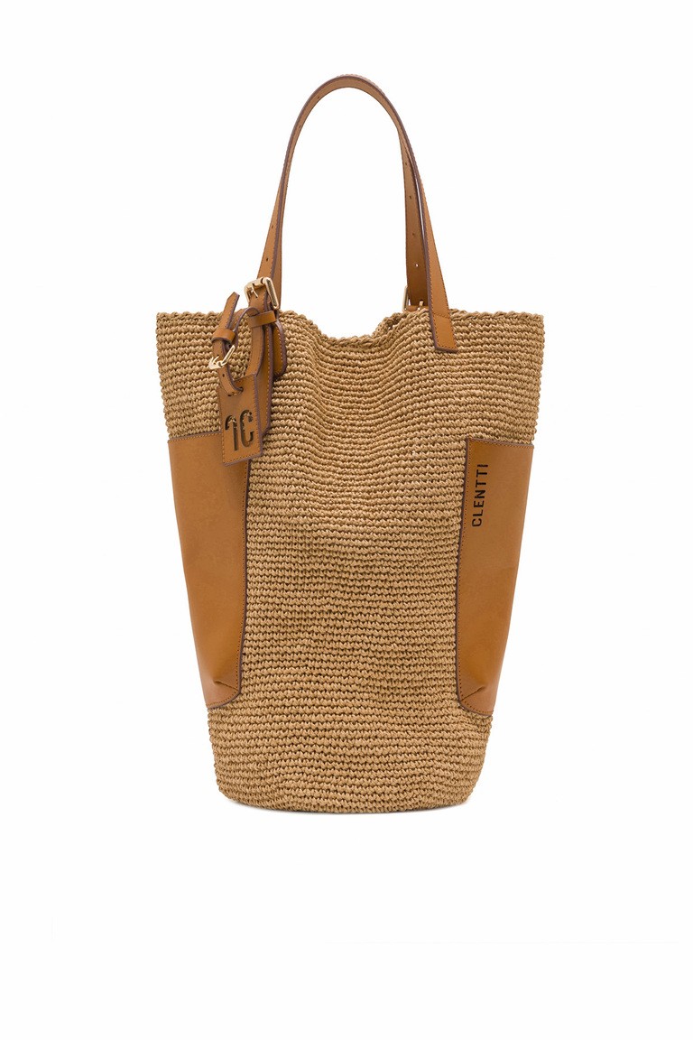 Bucket Hand-Knitted Leather Karen