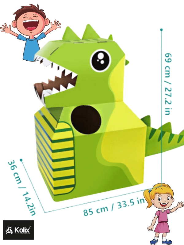 KOLİX Çocuklar için Dinozor Figür Oyuncağı  Komik Oyuncak  Sahne Oyuncağı Elsibe Oyuncak - Hand Made