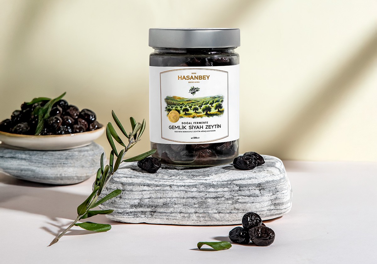Doğal Fermente Siyah Zeytin 500 Gr