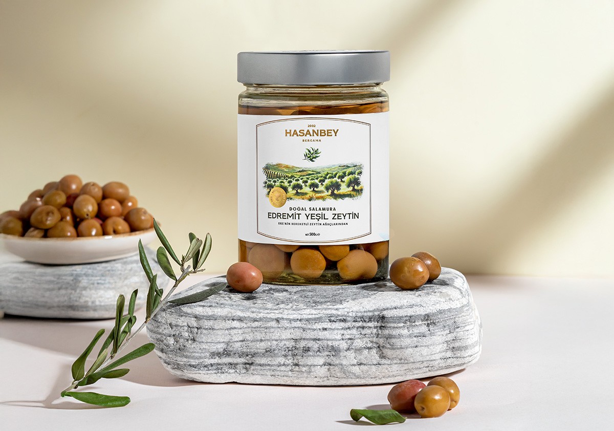 Doğal Salamura Yeşil Zeytin 500 Gr