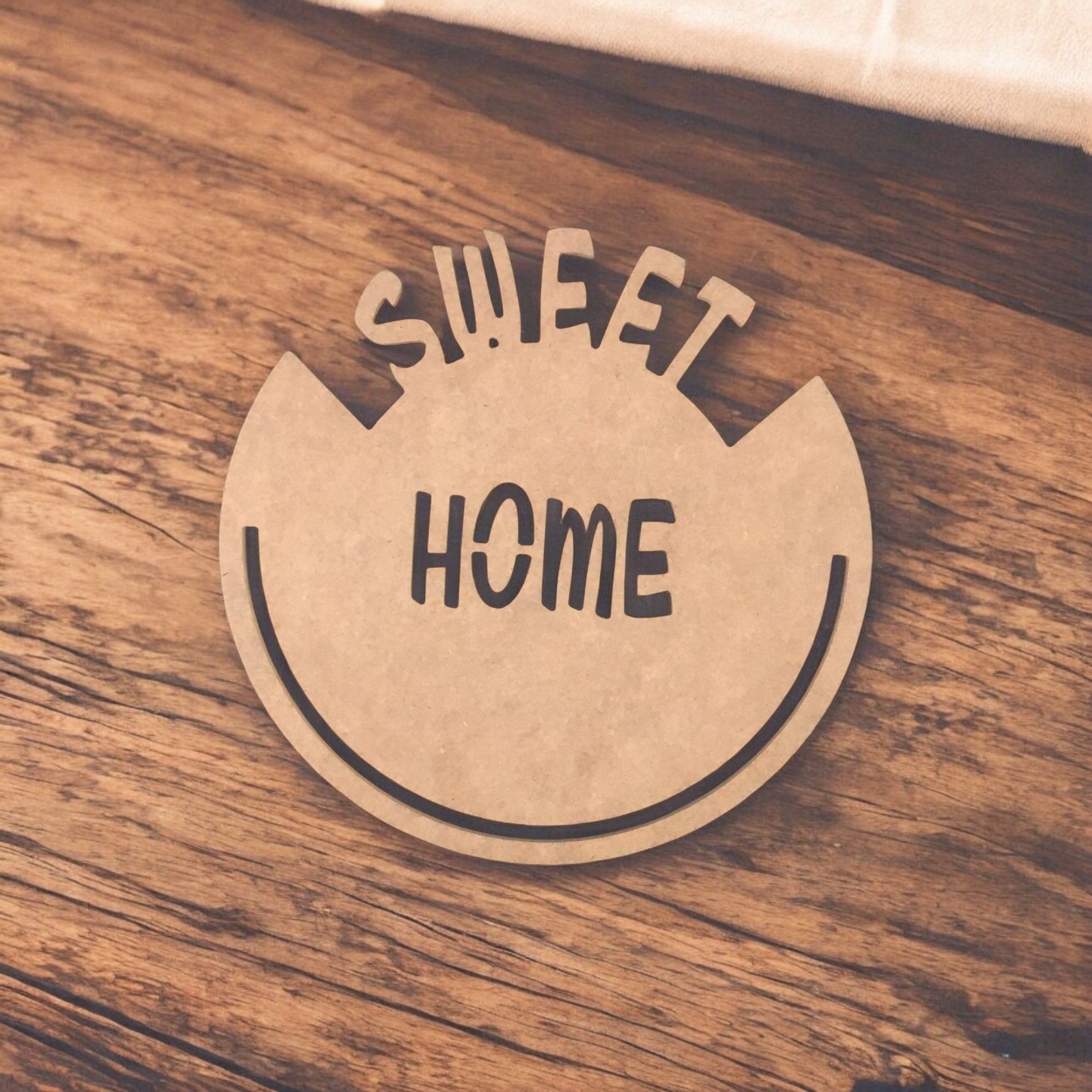 Sweet Home MDF, 30 cm, 6 mm Kalınlık, Dekoratif Figür