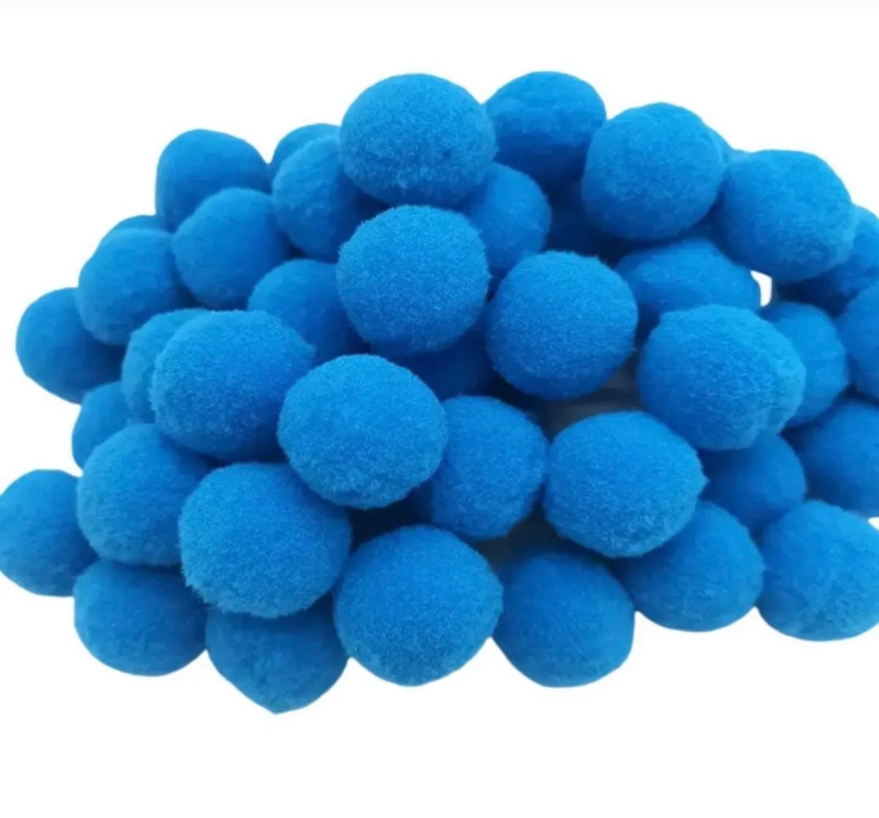 2 cm Peluş Ponpon 100 Adet Renkli ve Yumuşak Ponponlar