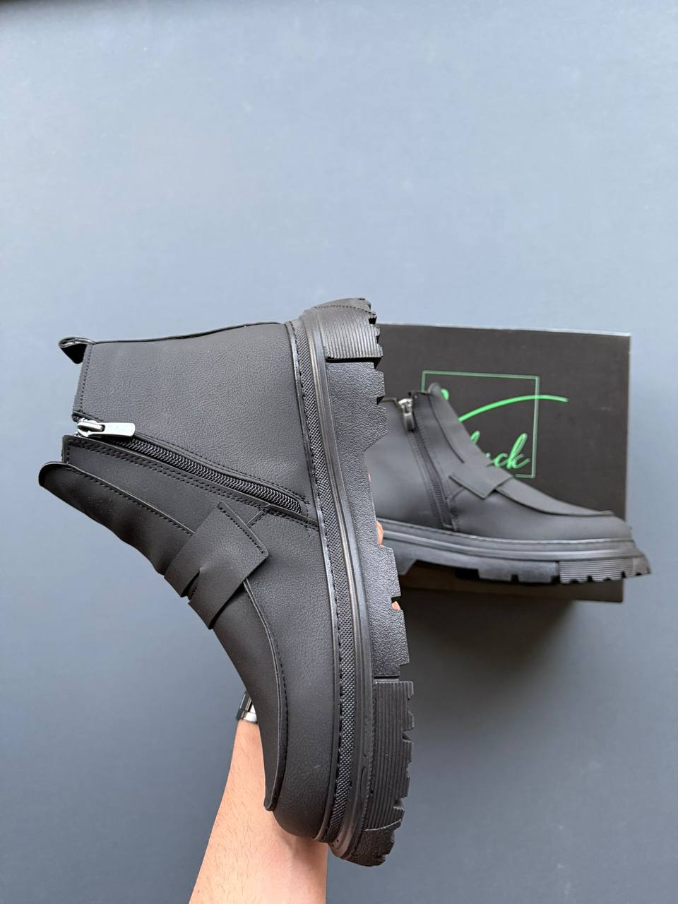 KB-K1 Kuback Kömür Cilt Günlük Erkek Bot