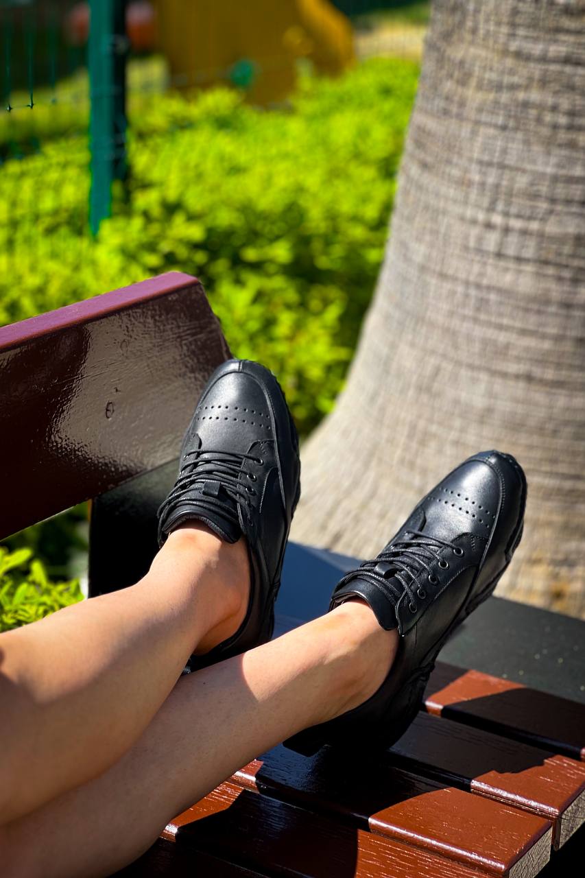 KBDX1 Kuback Siyah Deri Günlük Erkek Ayakkabı