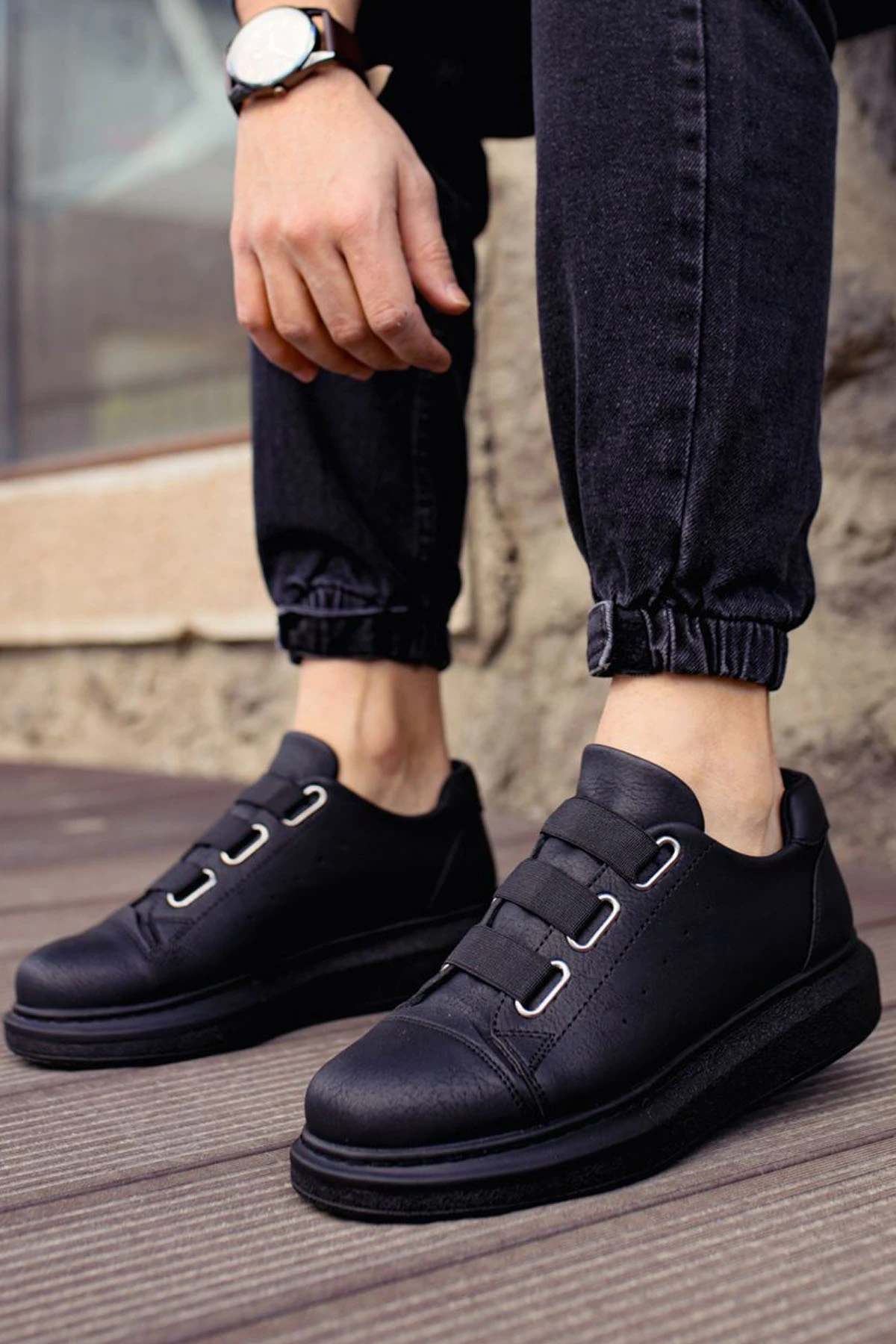 CH253 - CST Mirror Non Erkek Ayakkabı SIYAH