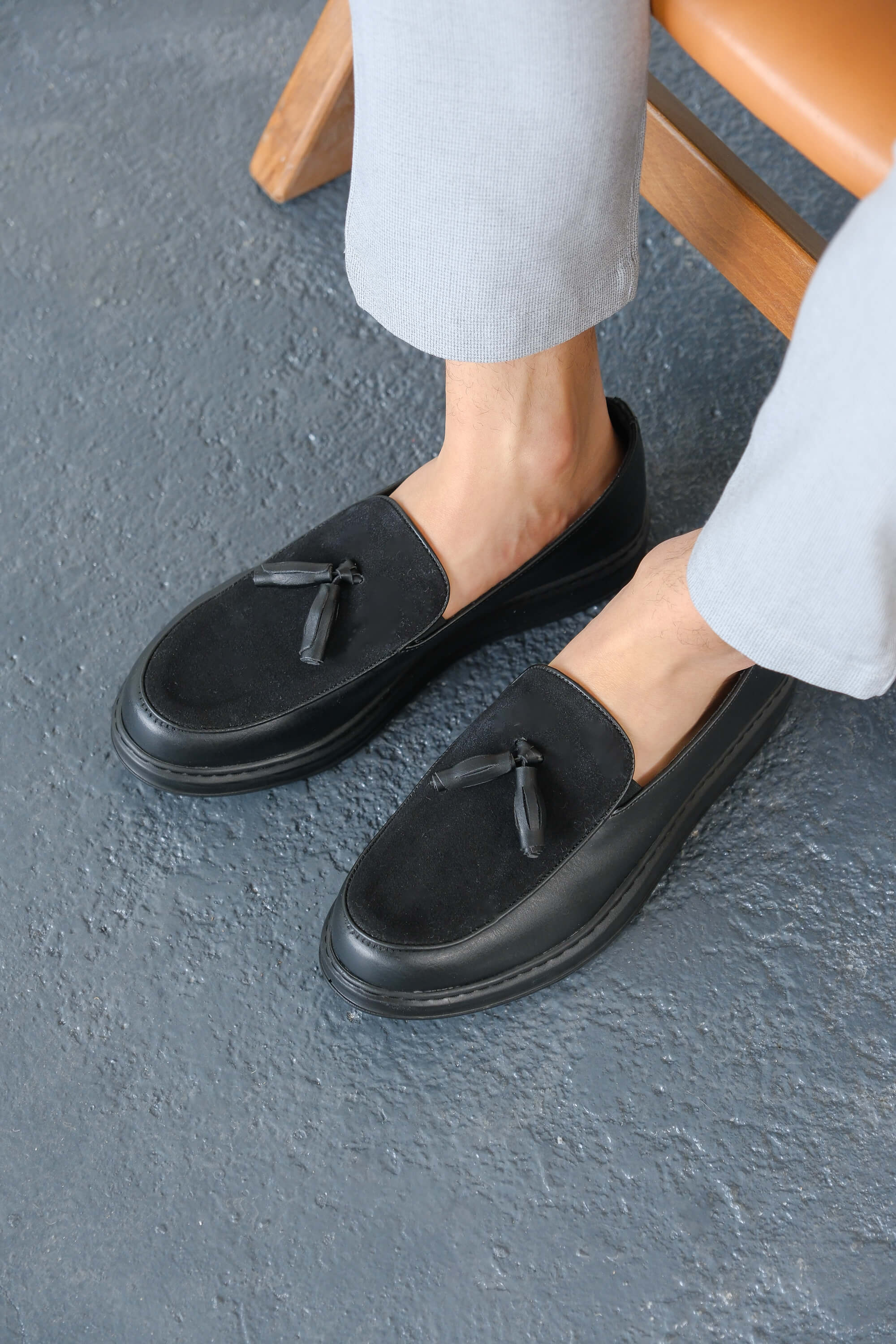CH002 - CST Loafer Pelle Erkek Ayakkabı SIYAH