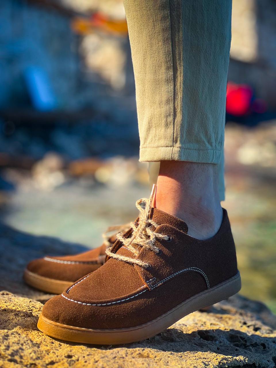 KB-X5 Kuback Kahve Süet Bağcıklı  Günlük Erkek Ayakkabı