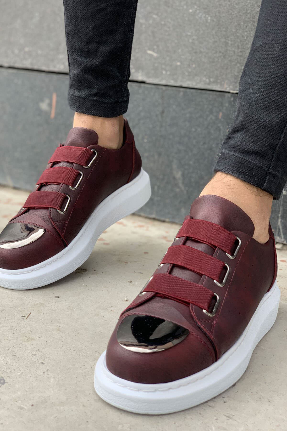 CH251 - CBT Mirror Erkek Ayakkabı BORDO