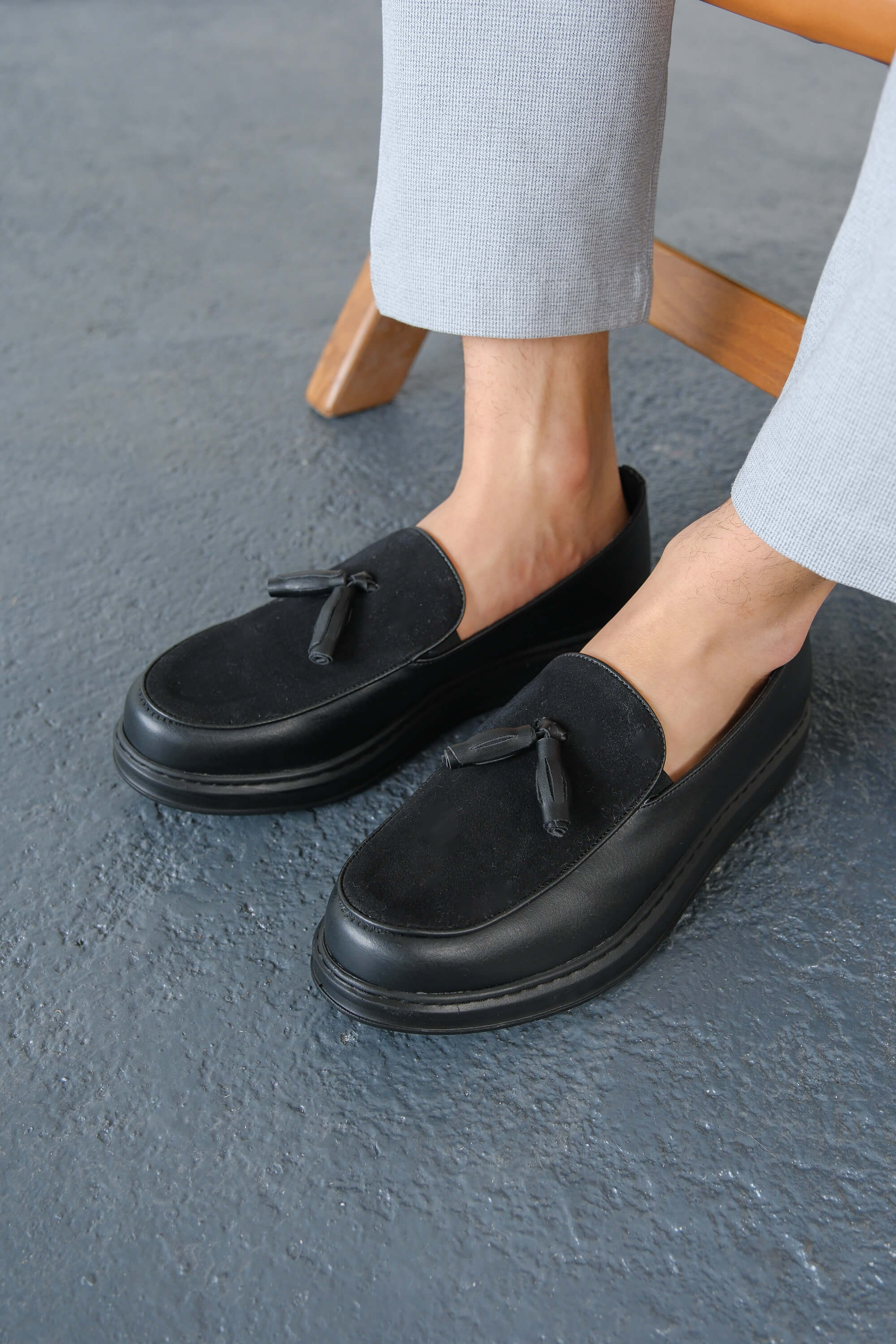 CH002 - CST Loafer Pelle Erkek Ayakkabı SIYAH