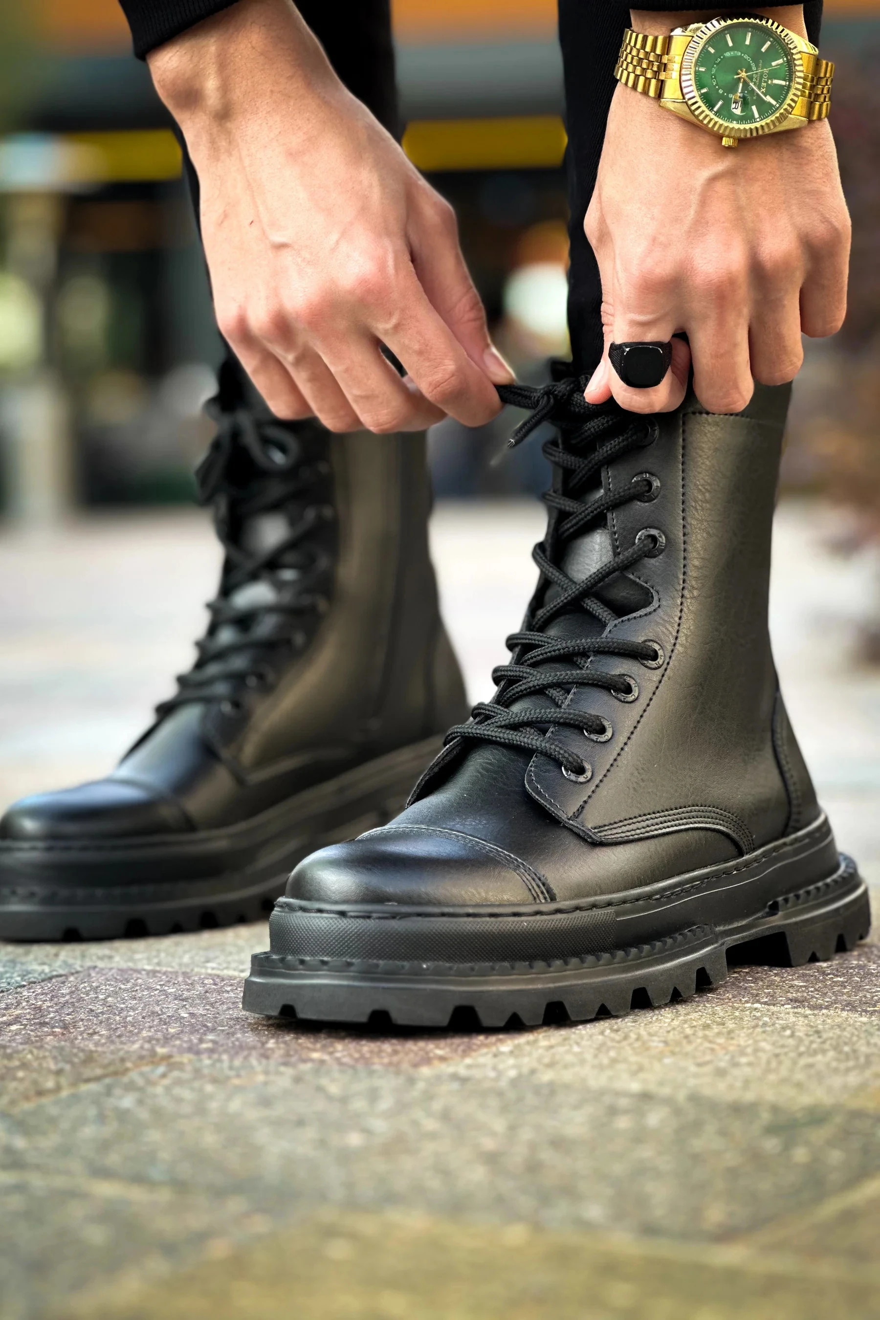 CH229 - FST Crow Erkek Bot SIYAH