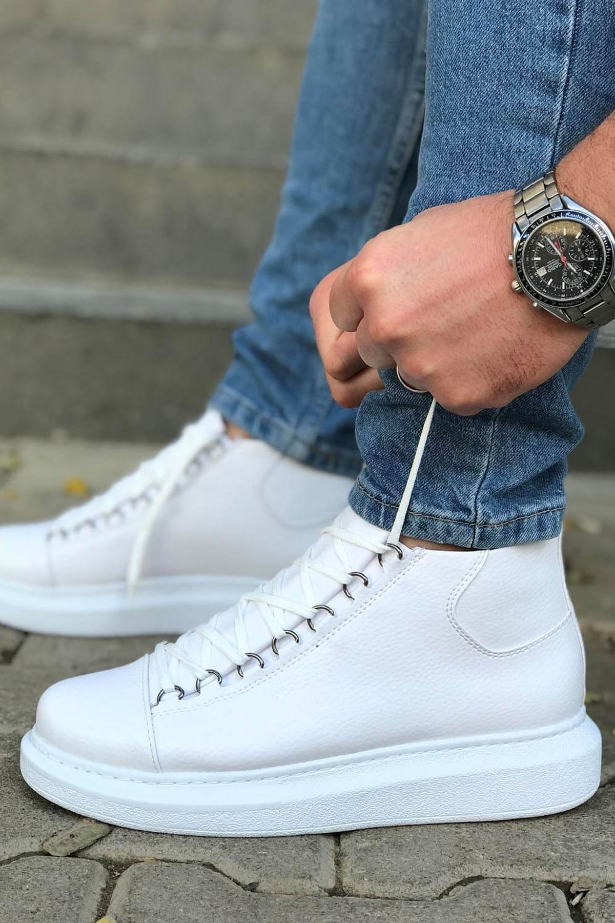 CH258 - CBT Roma Erkek Bot BEYAZ