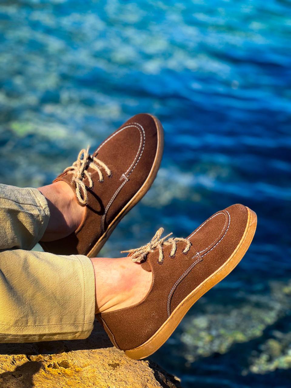 KB-X5 Kuback Kahve Süet Bağcıklı  Günlük Erkek Ayakkabı