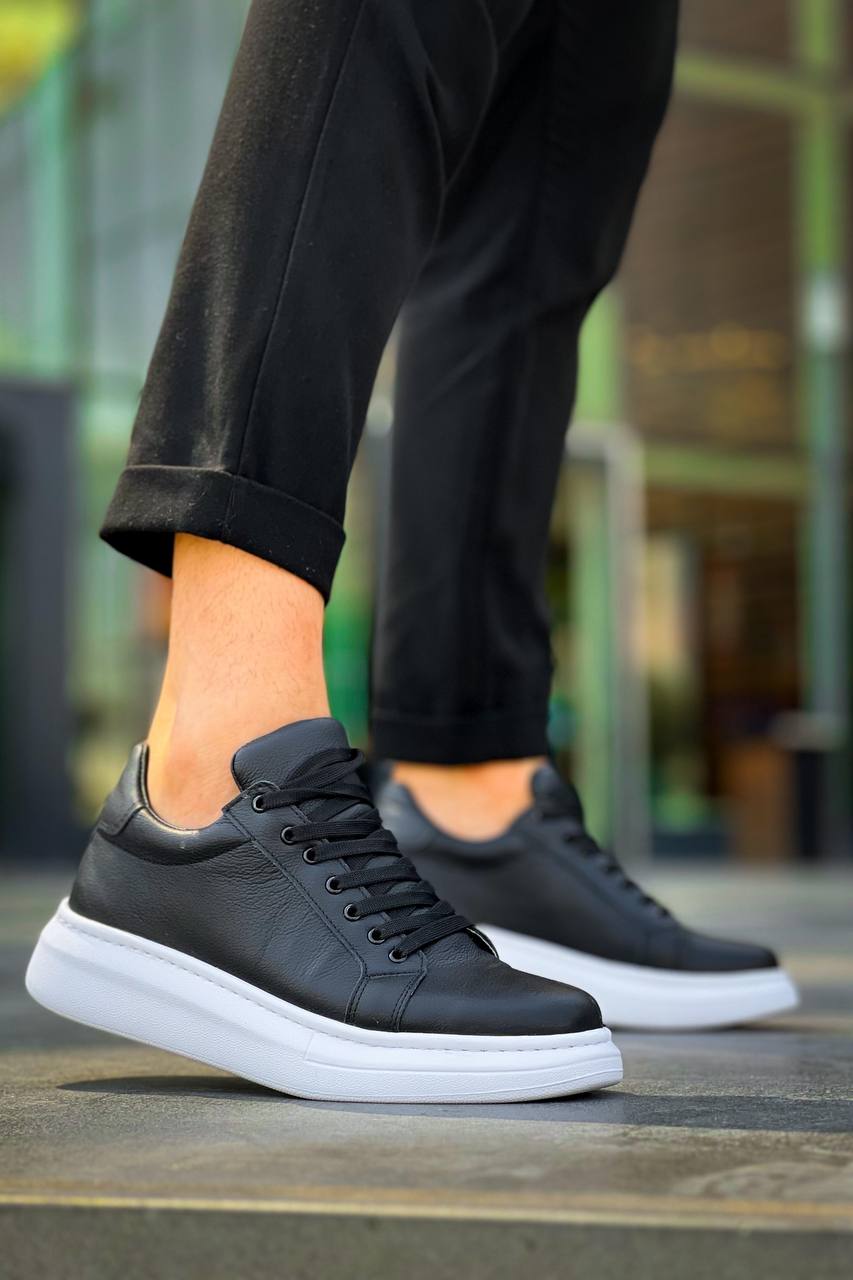 KB-DX46 Kuback Siyah Deri  Günlük Erkek Ayakkabı