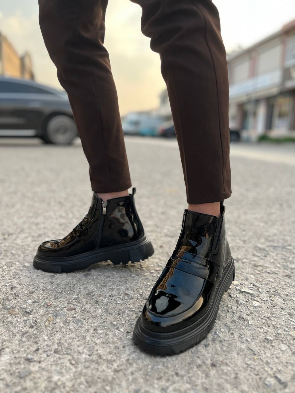 KB-K1 Kuback Kömür Rugan Günlük Erkek Bot