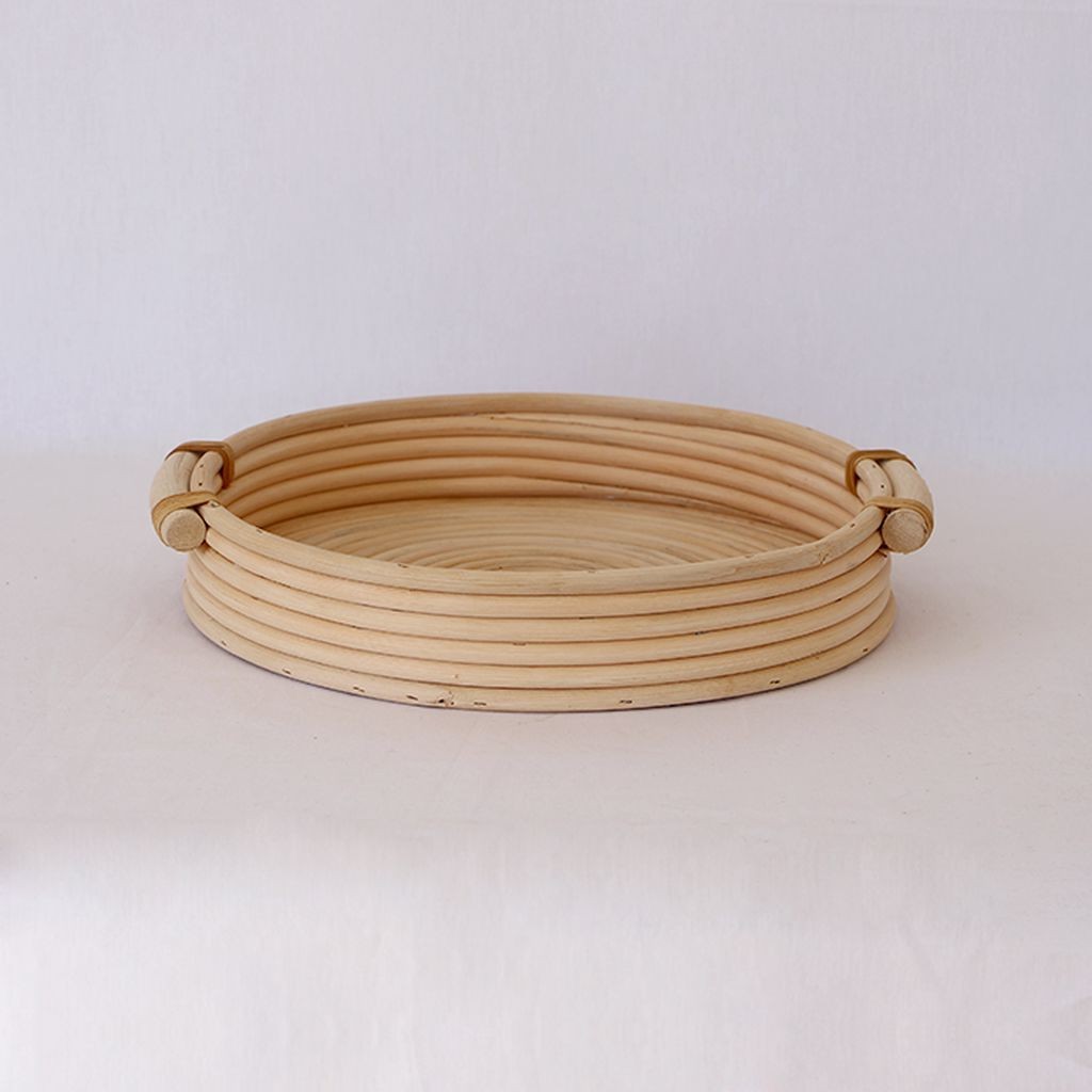 Bohem Rattan Tepsi Medium, Iskandinav, Modern
