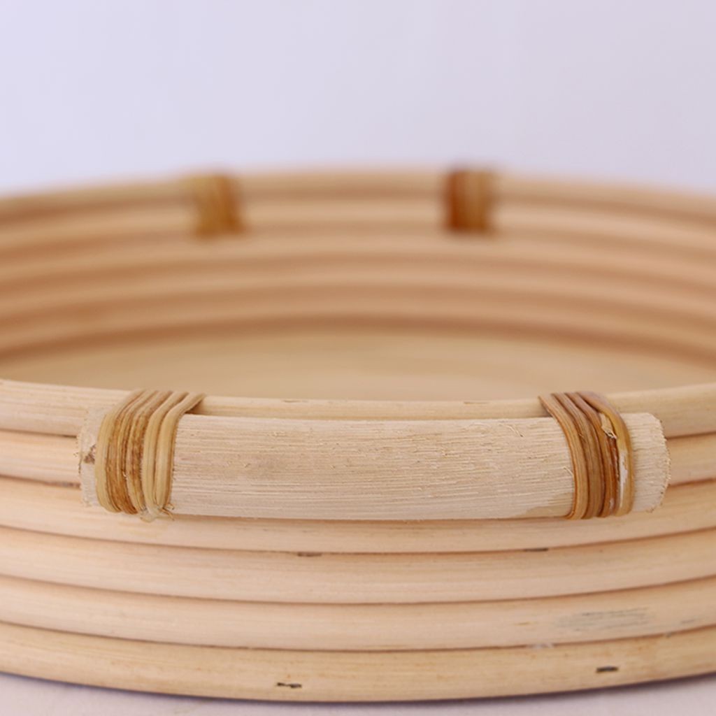 Bohem Rattan Tepsi Medium, Iskandinav, Modern