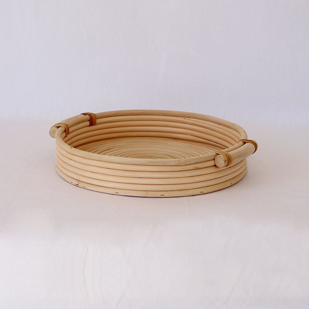 Bohem Rattan Tepsi Medium, Iskandinav, Modern