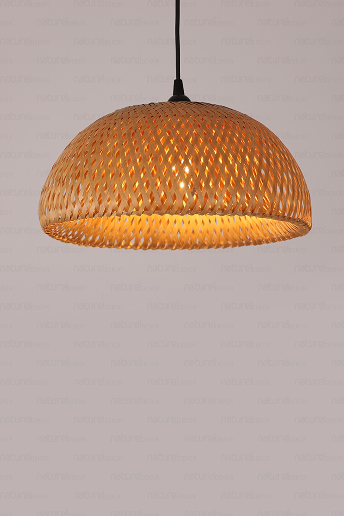 Bohem Bambu Boja Pendant Sarkıt Avize Lamba 35 cm - Iskandinav, Modern, Bohem, Rattan Aydınlatma