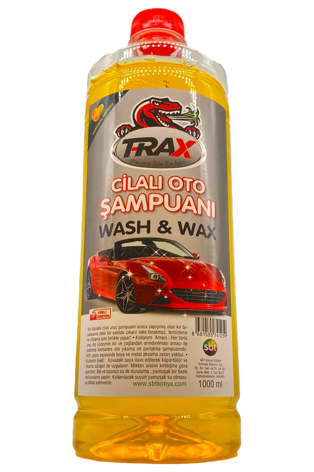 T-RAX Cilalı Oto Şampuanı 1000 mL