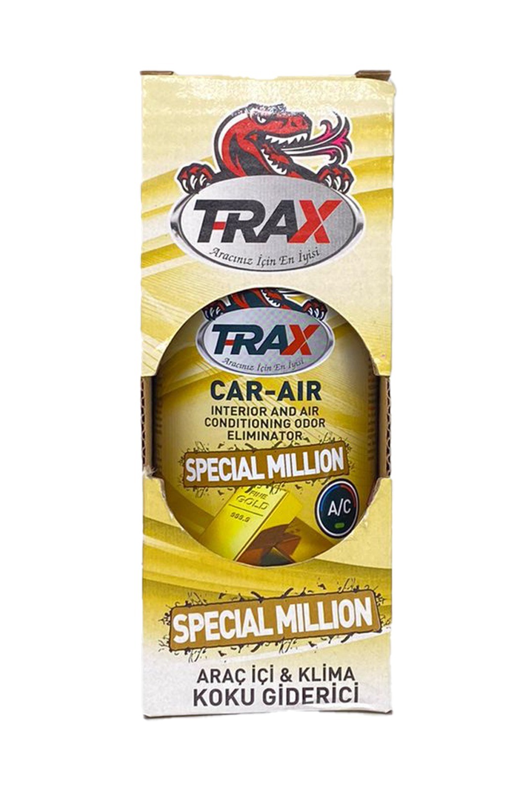 T-RAX Araç içi ve Klima Koku Giderici 150 mL Aerosol (Special Million)